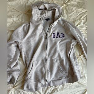 vintage gap zip up hoodie